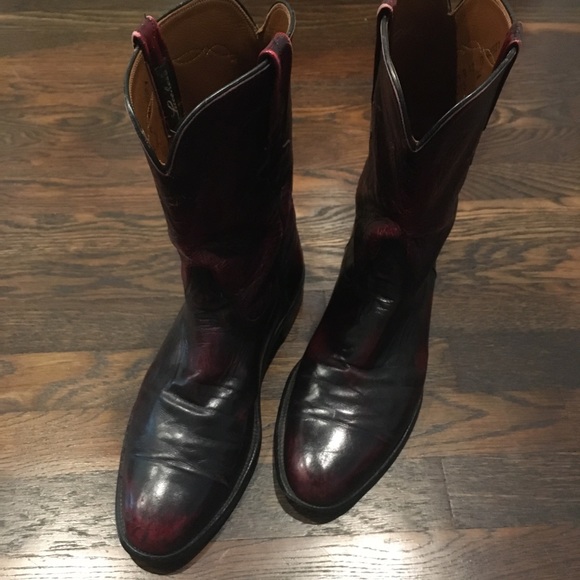 Lucchese Other - Lucchese Black Cherry Boots